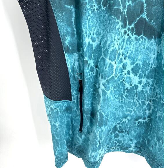 Pelagic Men's Tahiti Blue Exo Tech Hooded Fishing Shirt Size XL - Picture 7 of 9